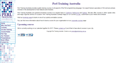 Desktop Screenshot of perltraining.com.au